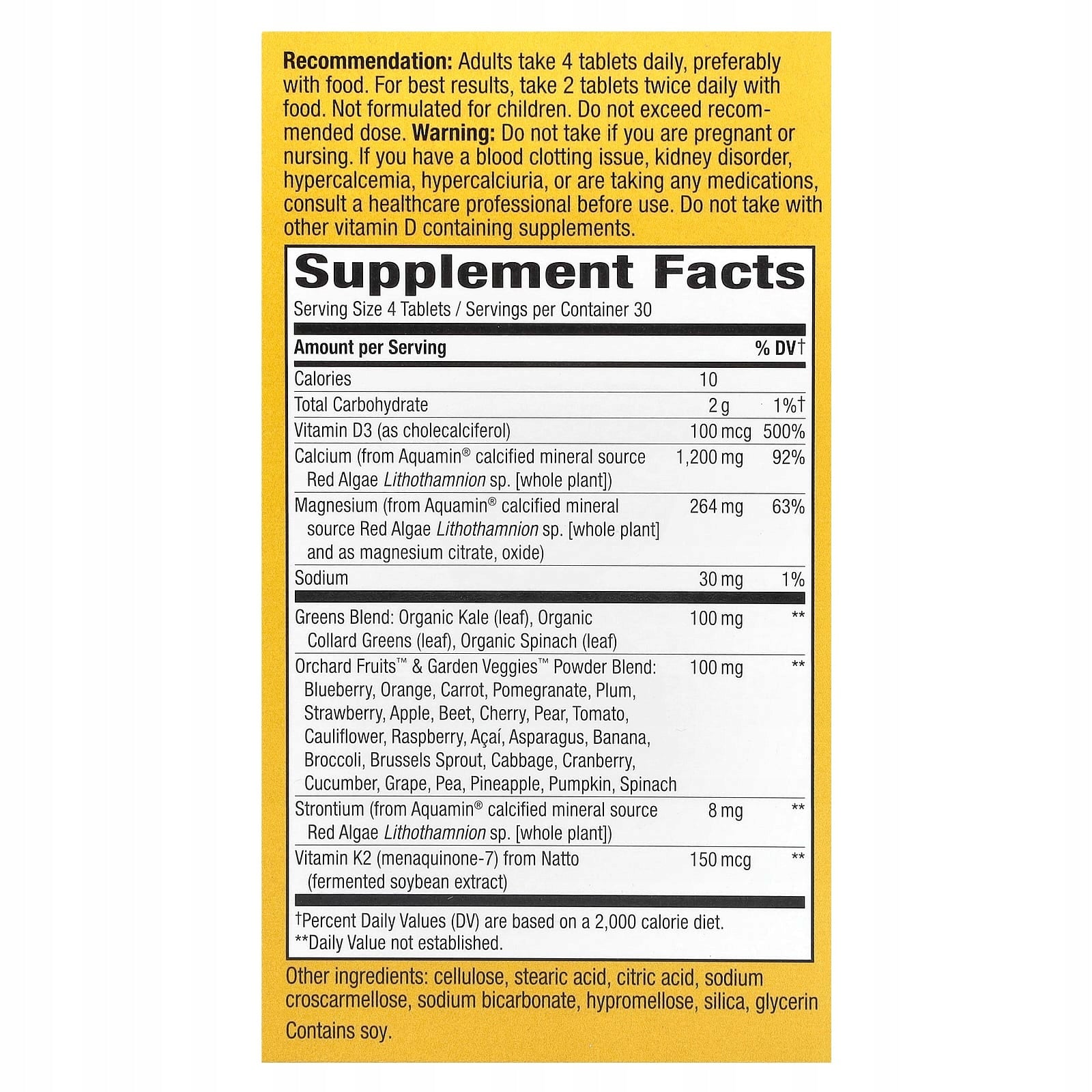 Nature's Way, Alive! Calcium with maximum absorption, 120 tablets Brand Nature's Way