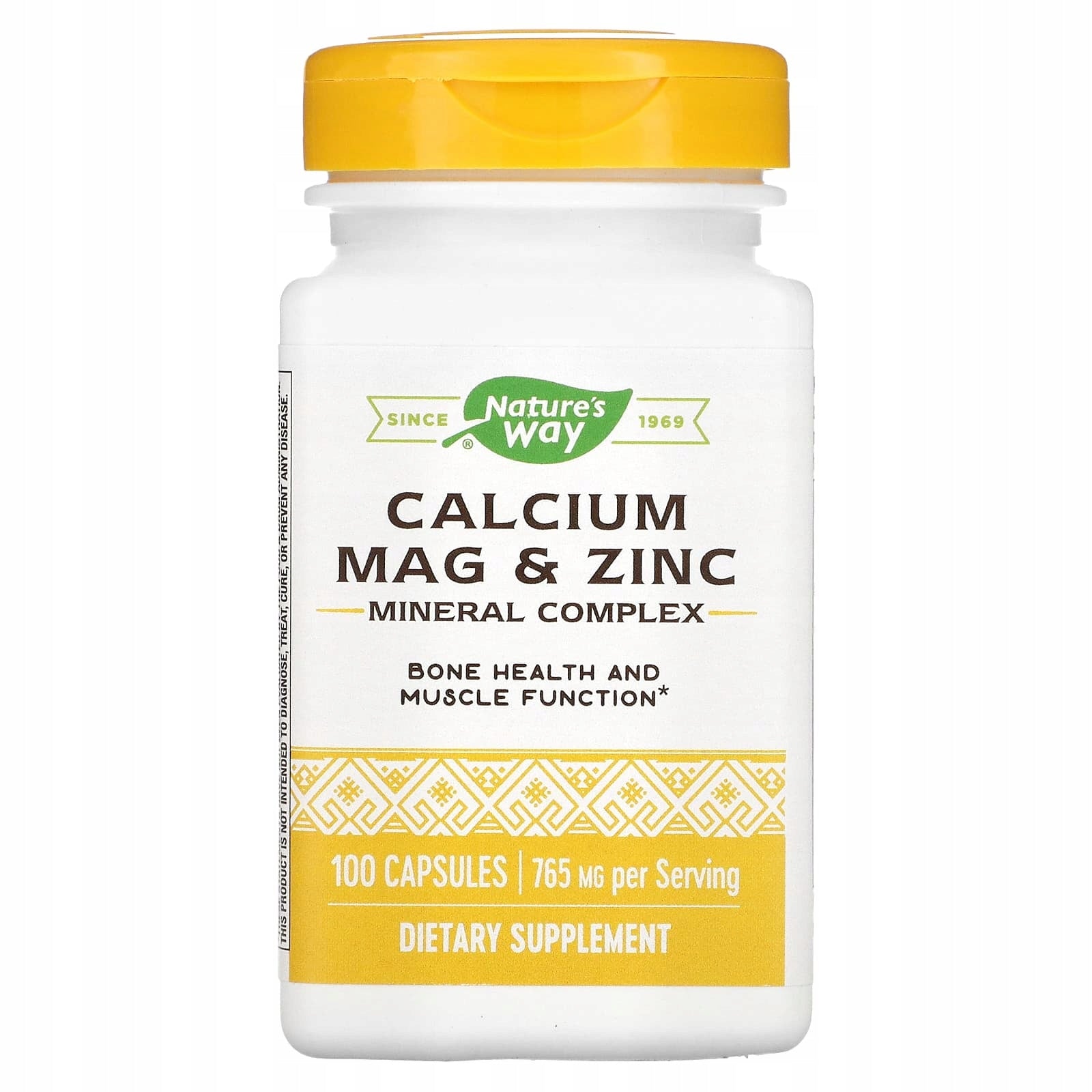 Nature's Way, Calcium and Zinc Mineral Complex, 765 mg, 100 capsules (255