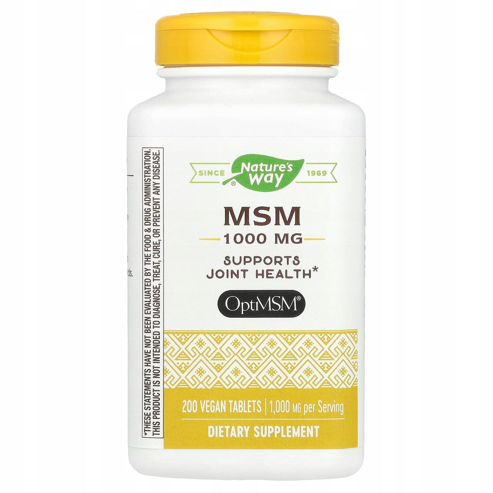 Nature's Way, MSM, 1 000 mg, 200 Vegan Tablets