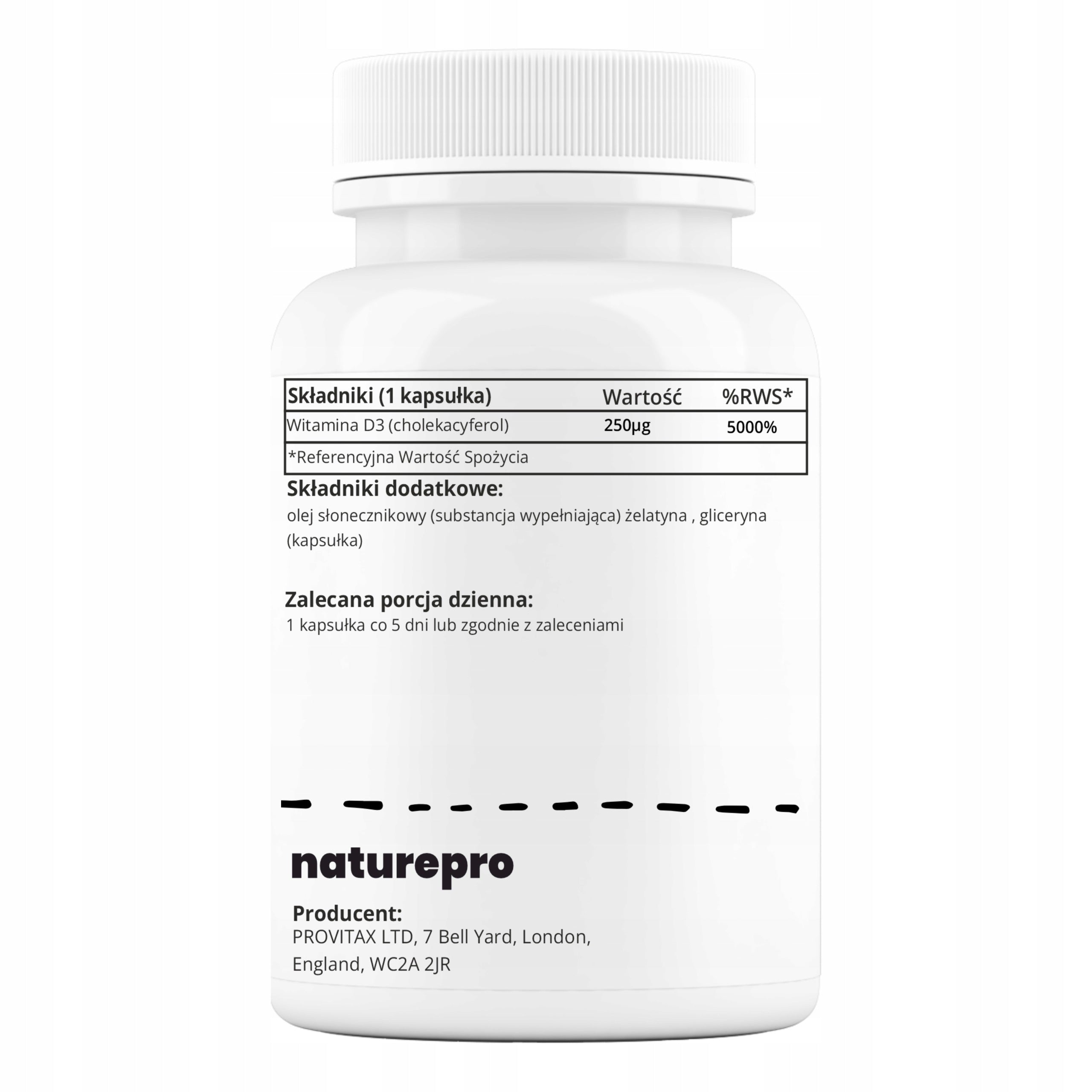 NaturePRO Vitamin D3 Softgels 10 000 IU 120 softgels Brand naturePRO