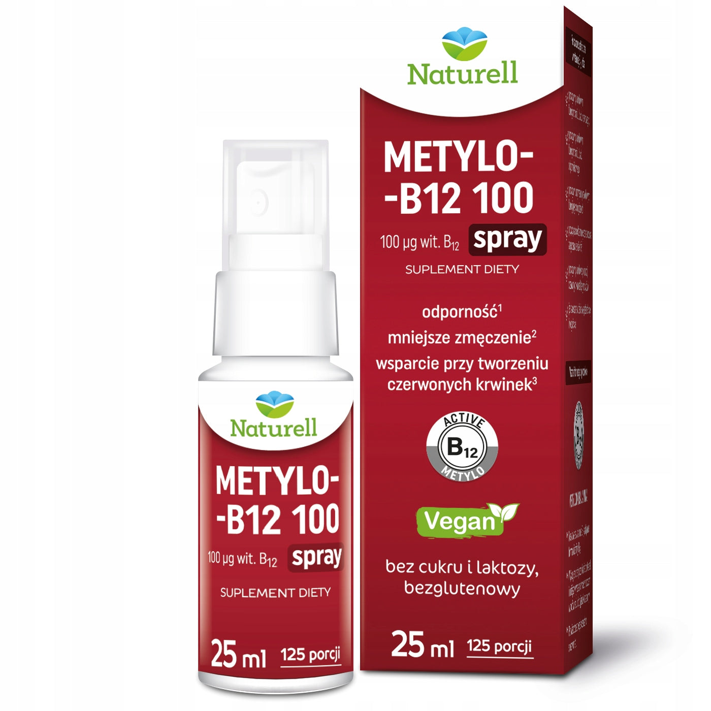 Naturell Methyl-B12 100 spray | ACTIVE VITAMIN B12, CONVENIENT FORM OF SPRAY