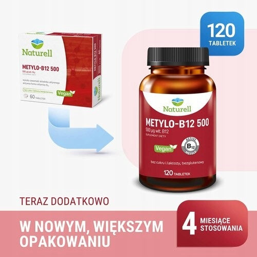 Naturell Methyl-B12 500 tablets, 120 pcs Medical device no