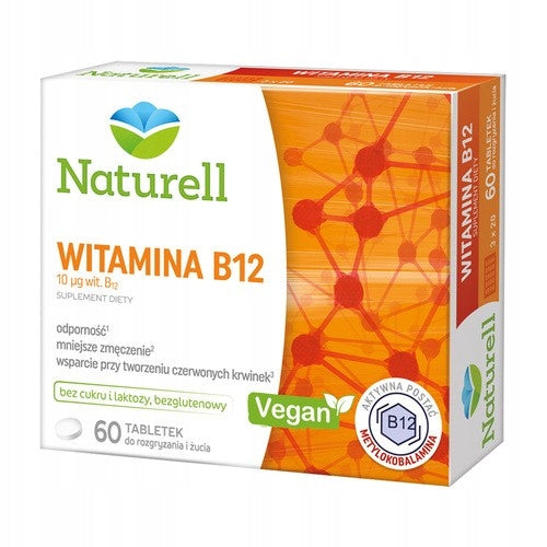 Naturell Vitamin B12, 10 µg, chewable tablets, 60 pcs