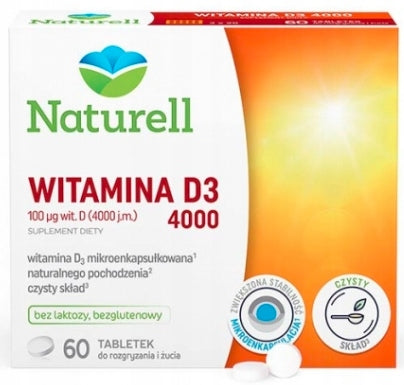 Naturell Vitamin D3 4000 60 tab. for sucking