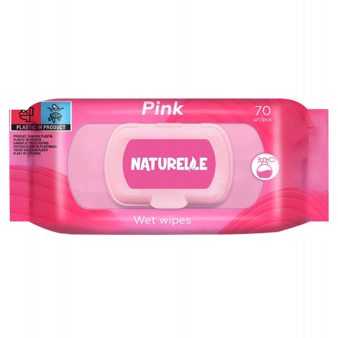 Naturelle Pink Perfumed Wet Wipes 1 x 70 pcs.