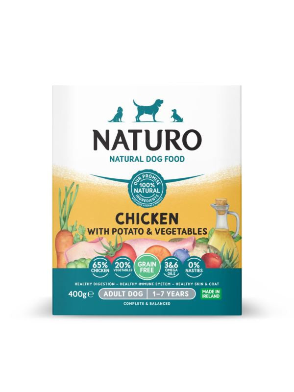 Naturo Grain Free Chicken, potatoes, vegetables 400g
