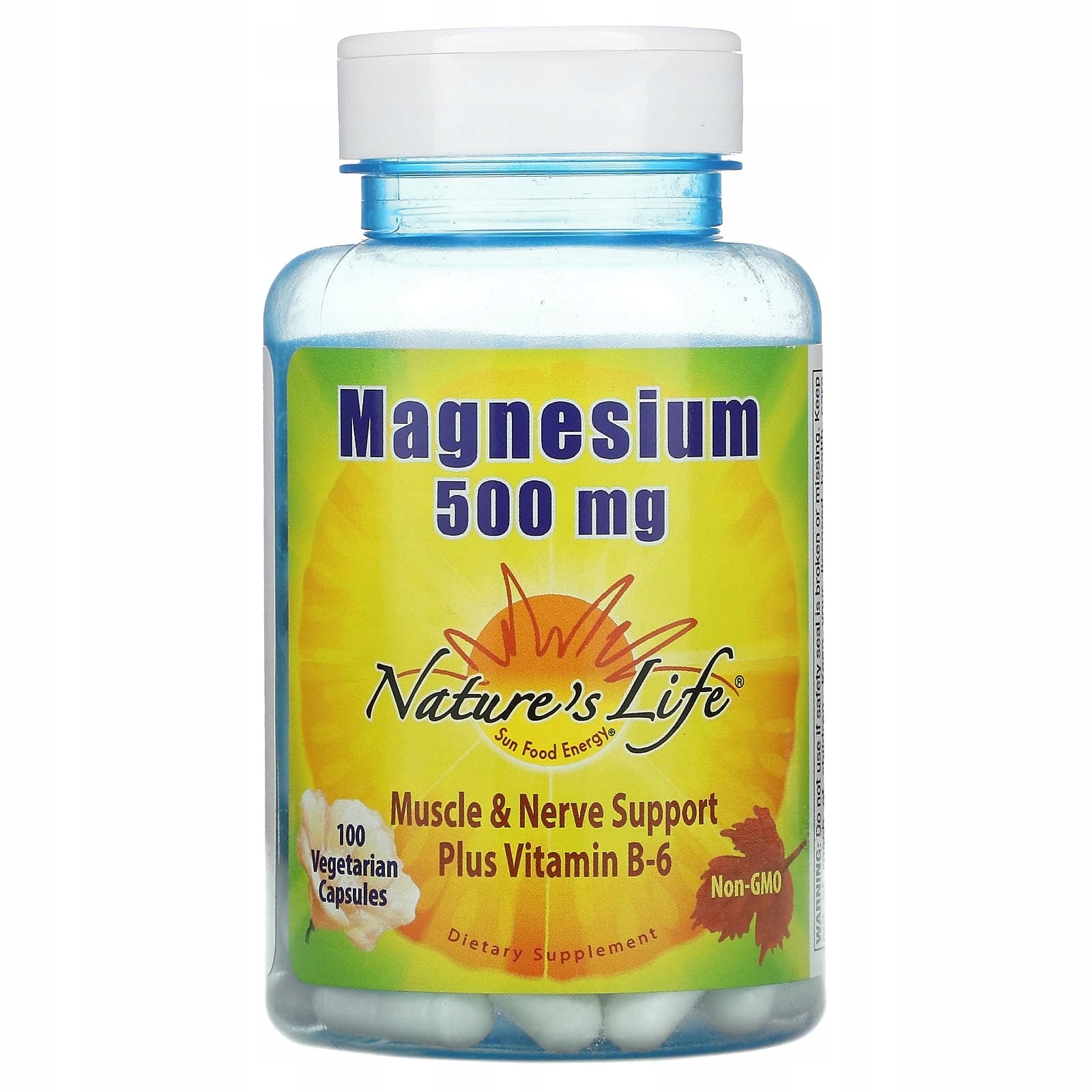 Naturs Life Magnesium Regenerating Magnesium with B6 Malate Citrate 500mg 100caps