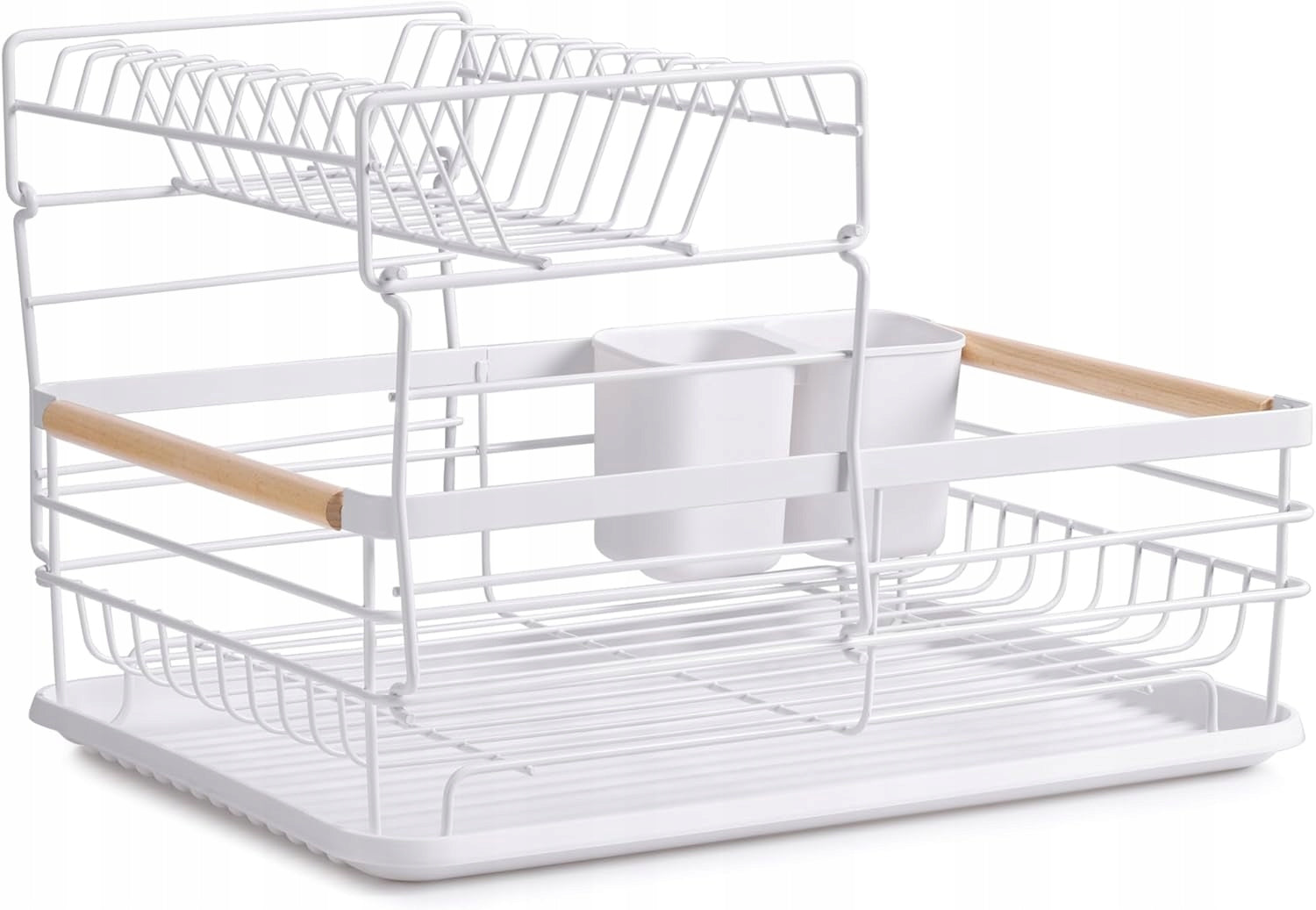 Navaris 2-level dish support, with support for cutlery and tray Packaging status original