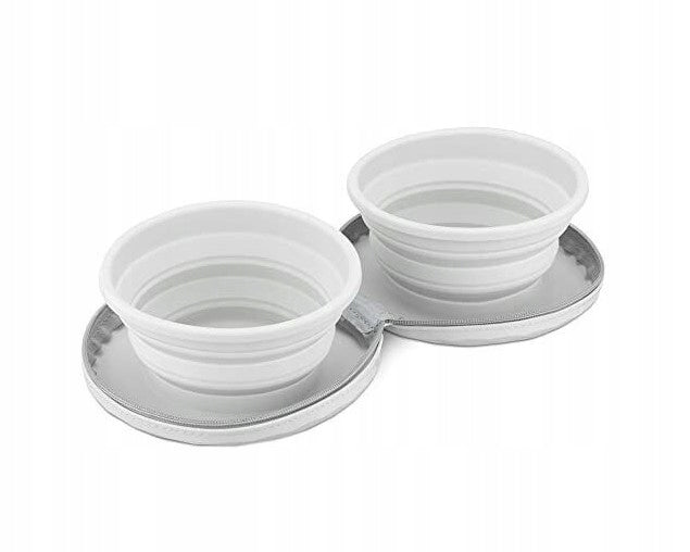 Navaris Folding Dog Bowls, Set of 2