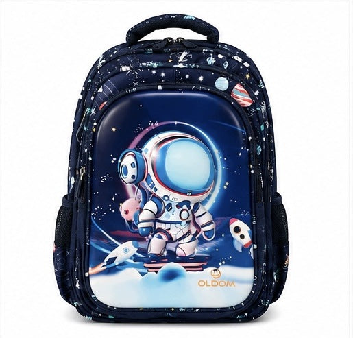 Navy Blue Backpack with Astronaut