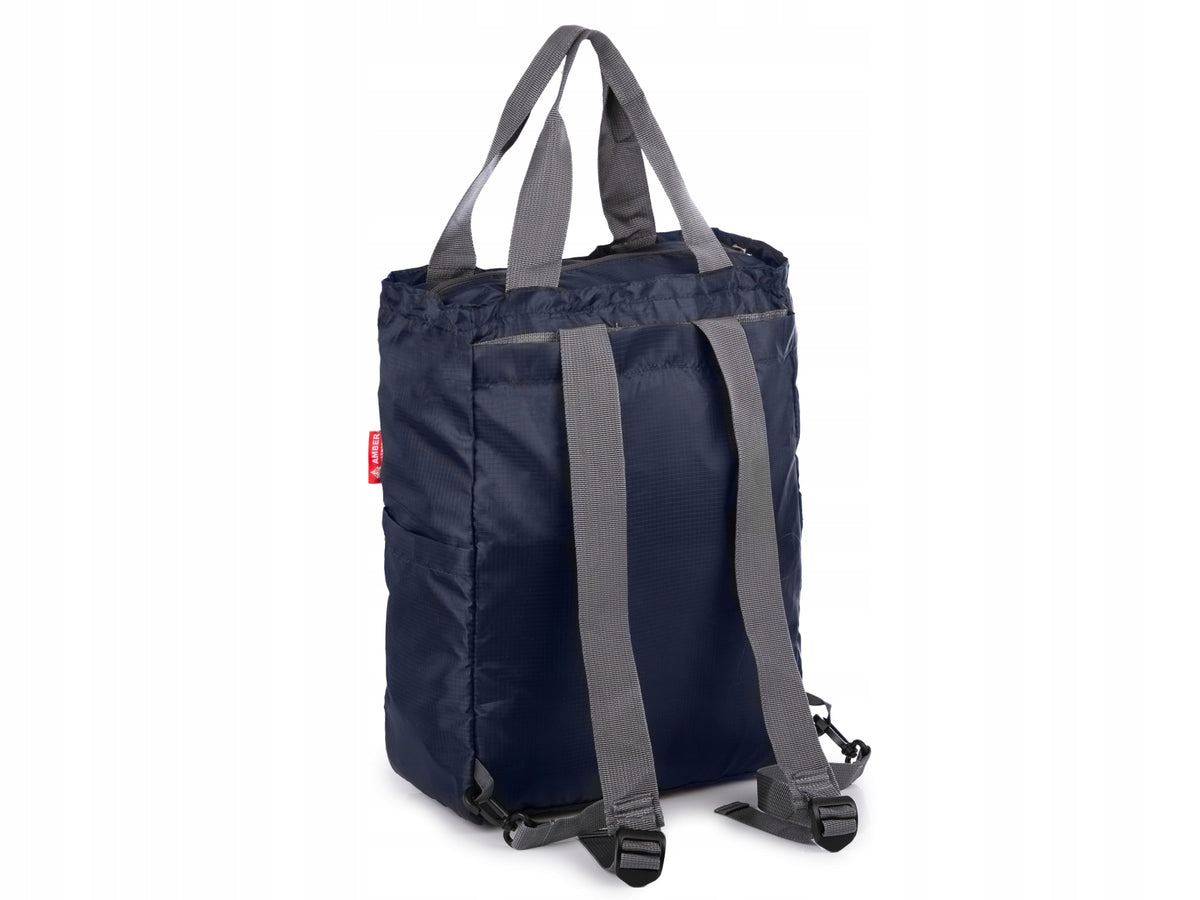 Navy Blue Folding Backpack for Small Bag Material Lightweight Amber Armory Brand no brand