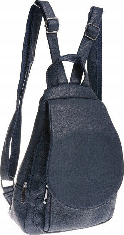 Navy Blue Soft Women's Two-Chamber Backpack Garnet 2