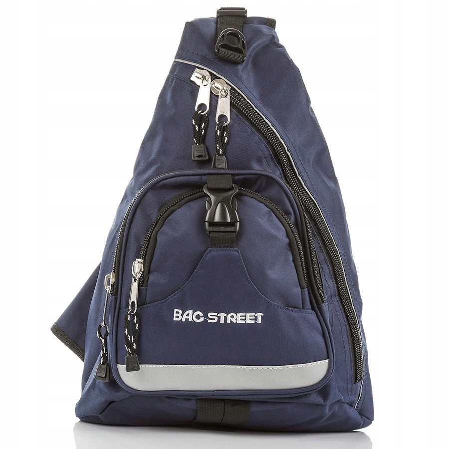 Navy Blue Sports Backpack for One Shoulder Youth Material
