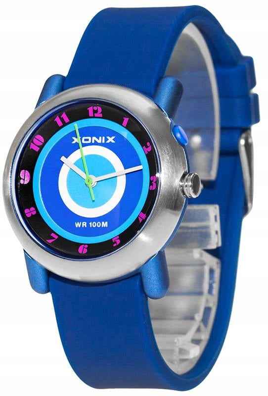 Navy Blue Sports Watch For Girls Waterproof Anti-Allergic Silik Brand Xonix
