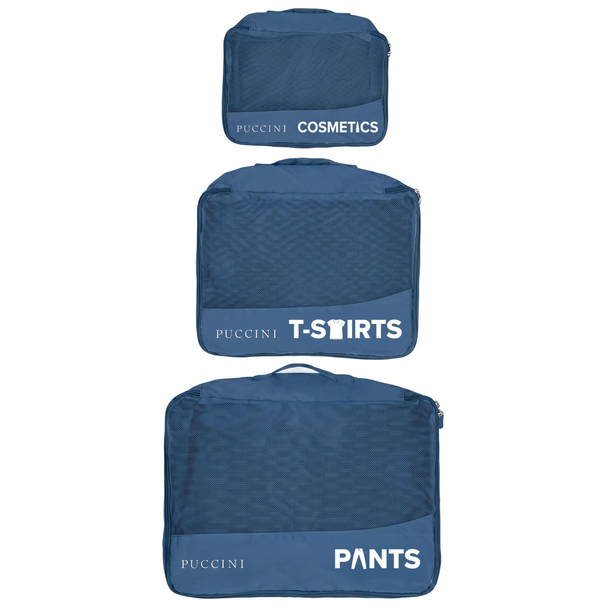 Navy Blue Suitcase Organizers Color blue