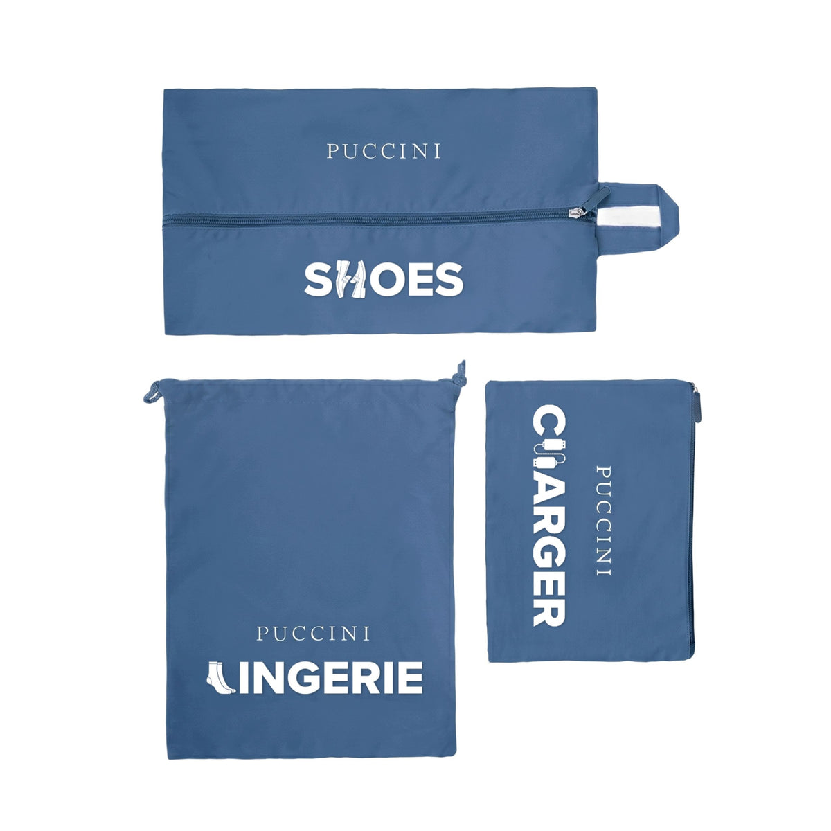Navy Blue Suitcase Organizers Packaging status original