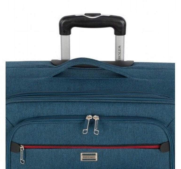 Navy blue suitcase large WITTCHEN 56-3S-503-91 soft roomy zipper TSA light Depth (shorter edge) 36.5 cm