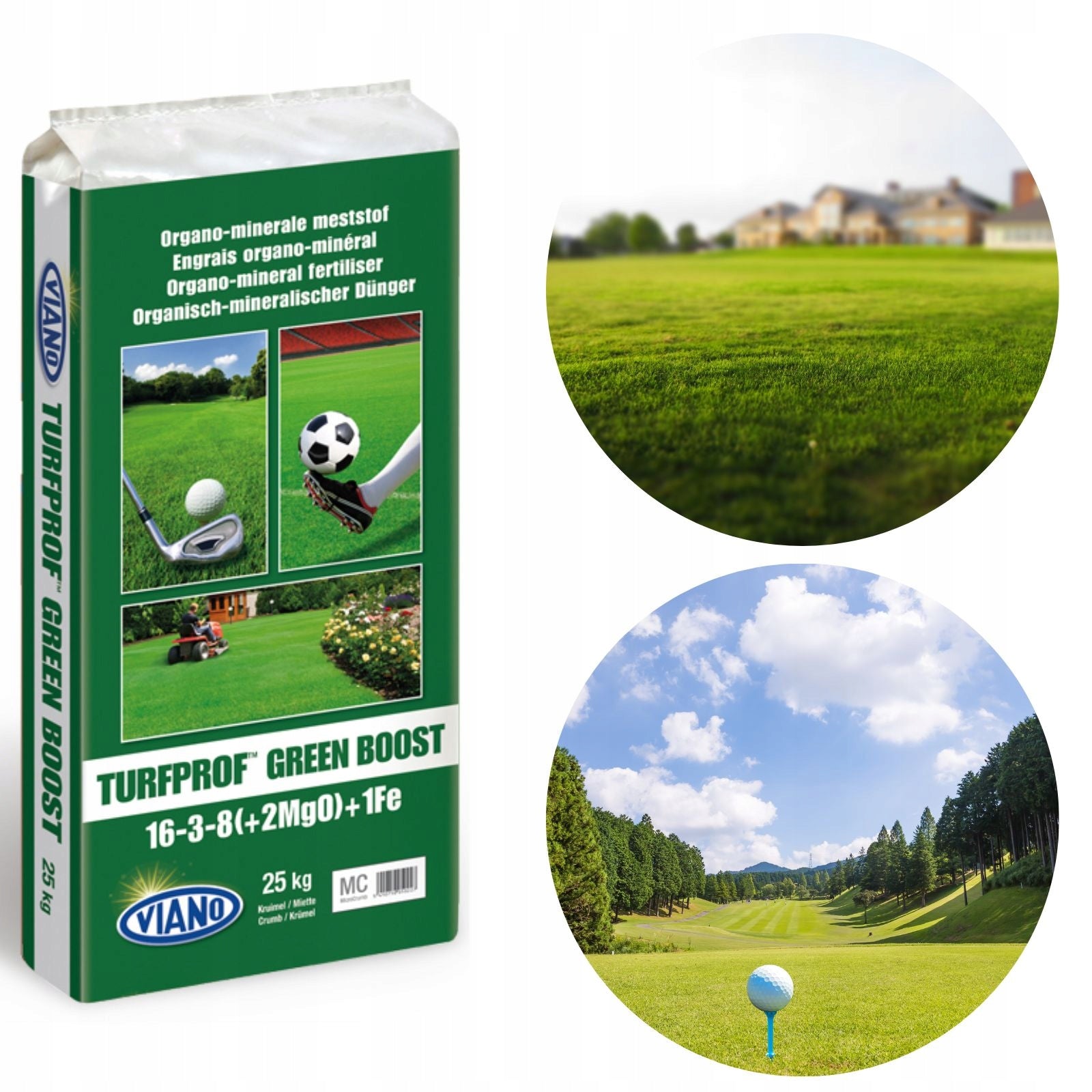 Langzeitdünger PROF zur Grunddüngung des Rasens 25 kg (turfprof greenboost) 