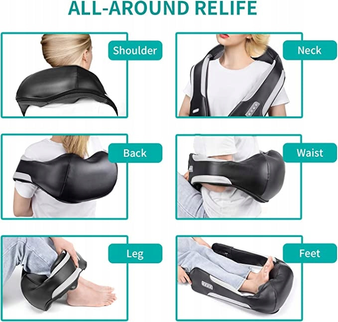 Nececk Neck Massager Electric Shiatsu Batteries included no