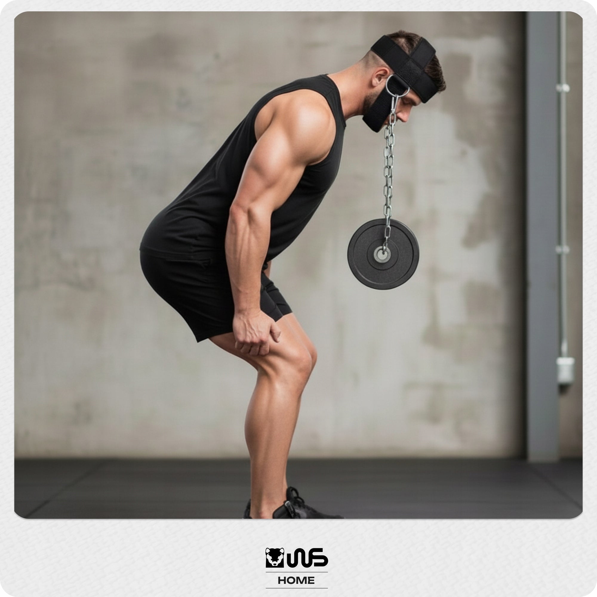 Neck Belt Exercise Muscles Nose Crown Harness Fitness Strengthening Training Model pas do ćwiczeń mięśni karku z łańcuchem