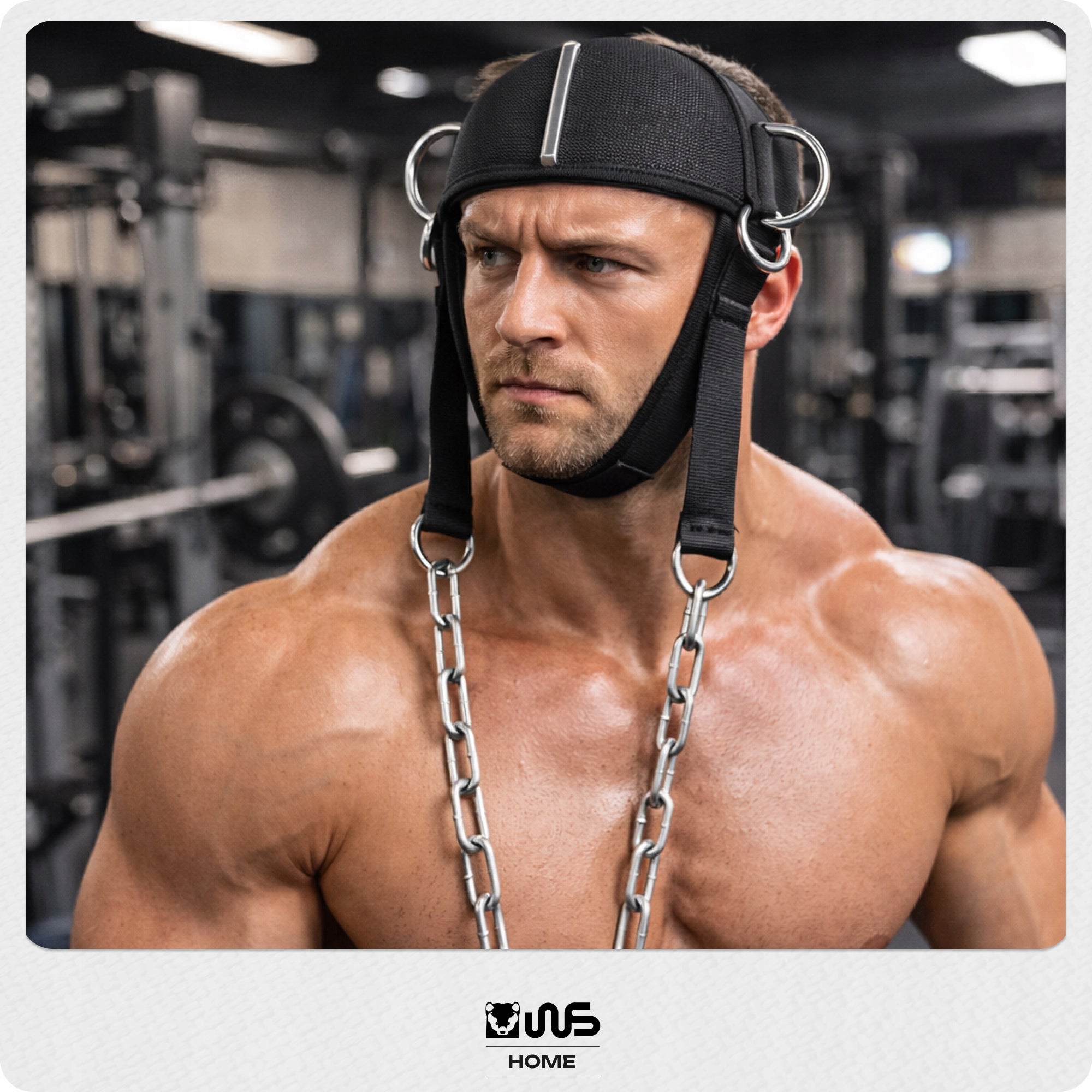 Neck Belt Exercise Muscles Nose Crown Harness Fitness Strengthening Training Total length 60 cm