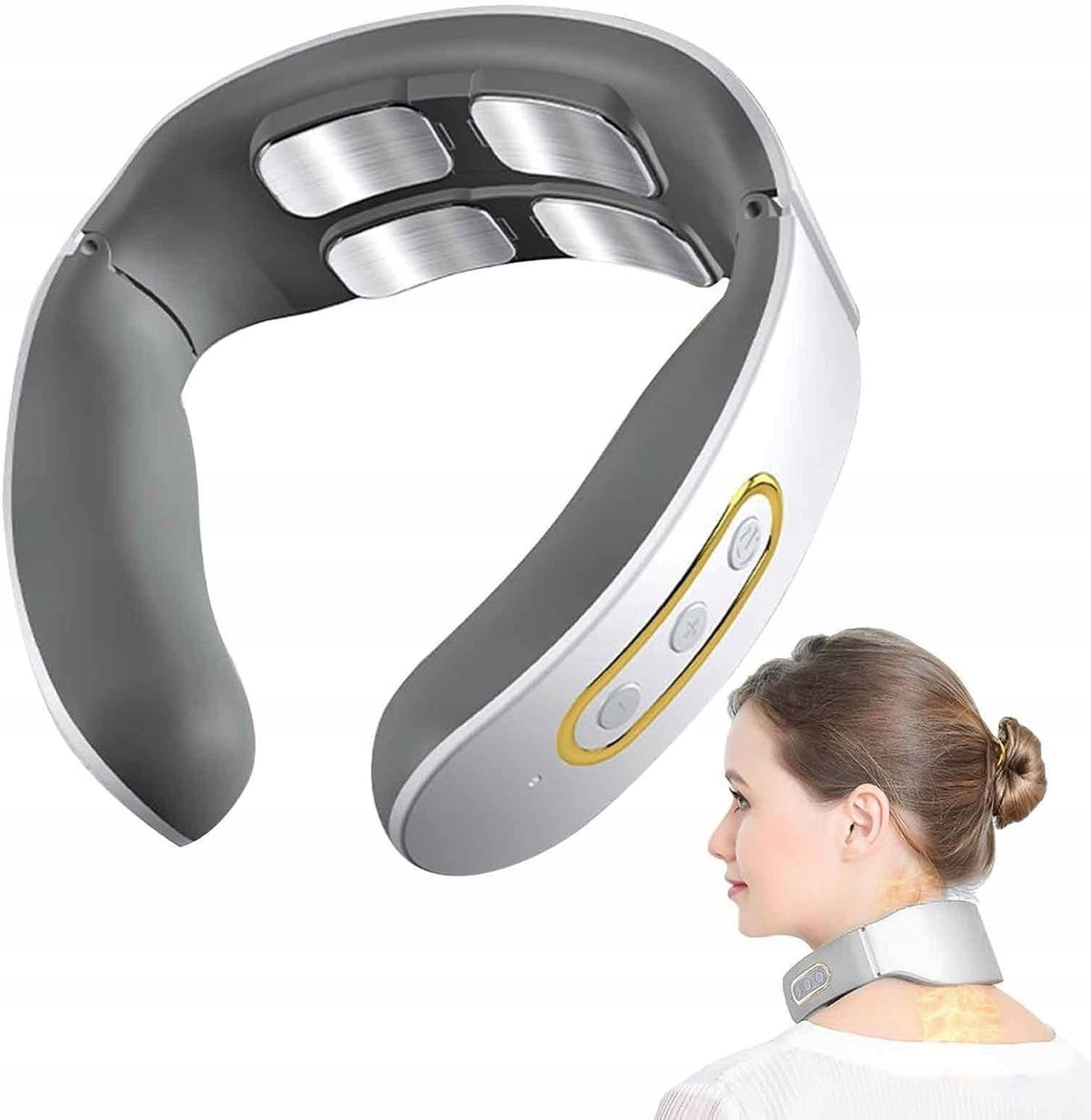 Neck Massager EMS Electric Wireless USB 4 Electrodes JT-809 Brand no brand
