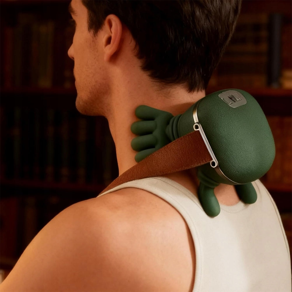 Neck Massager Shoulder Heated Back Electric Adjustable Strap Packaging status original
