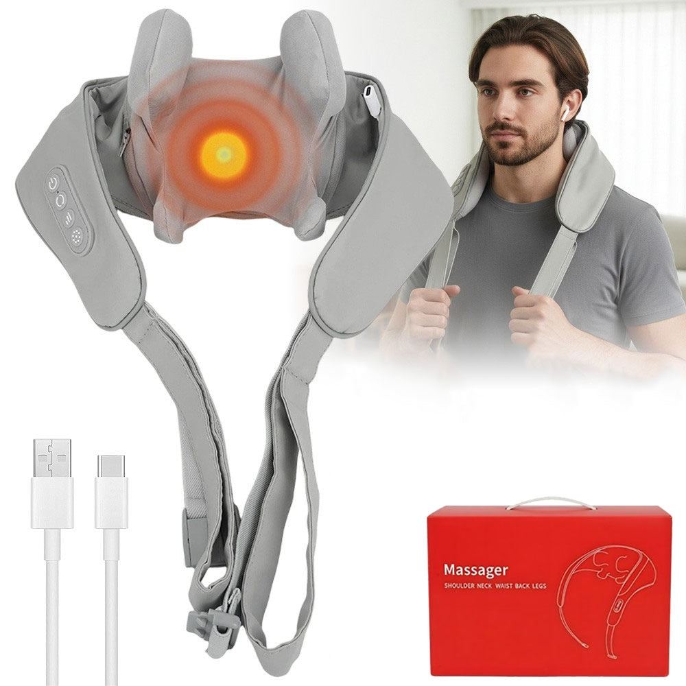 Neck Massager With Heating Shiatsu Massager For Back Waist Leg Muscle