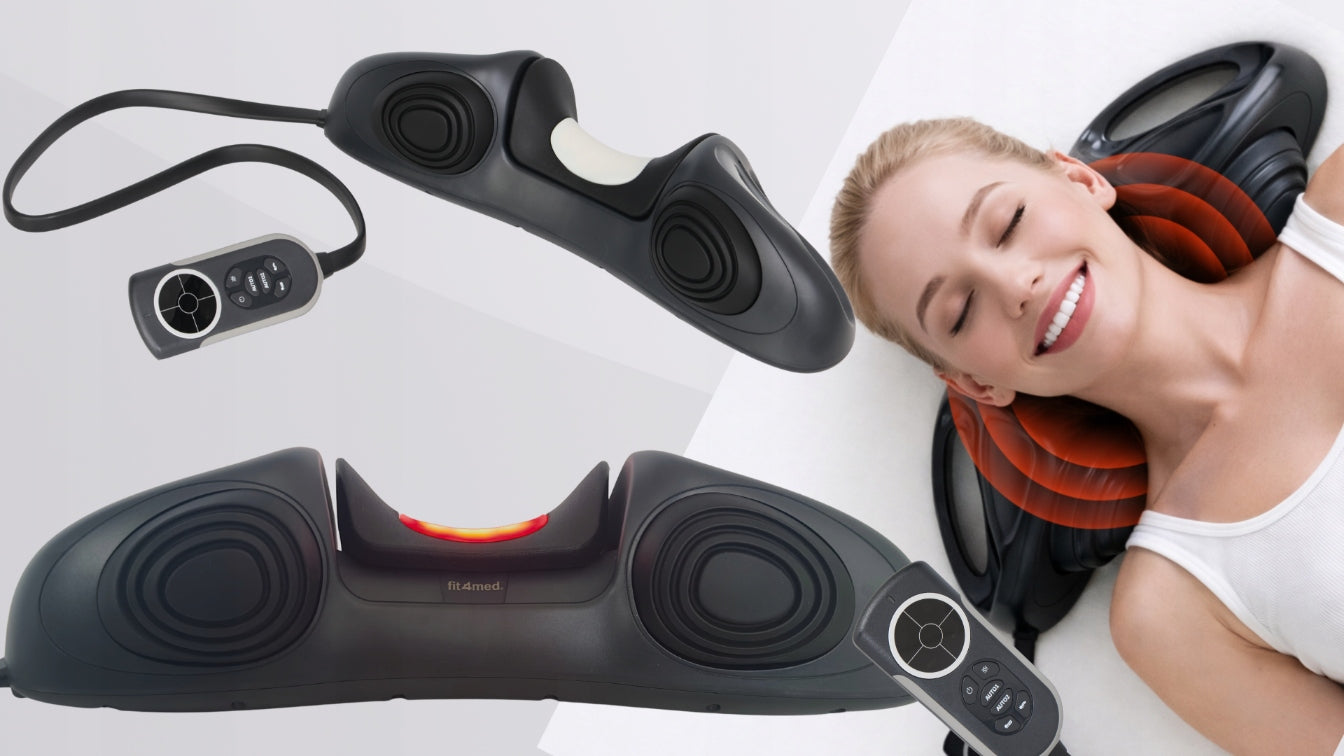 Neck Massager with EMS Vibration Heating Function Pain Relief Wireless Packaging status original