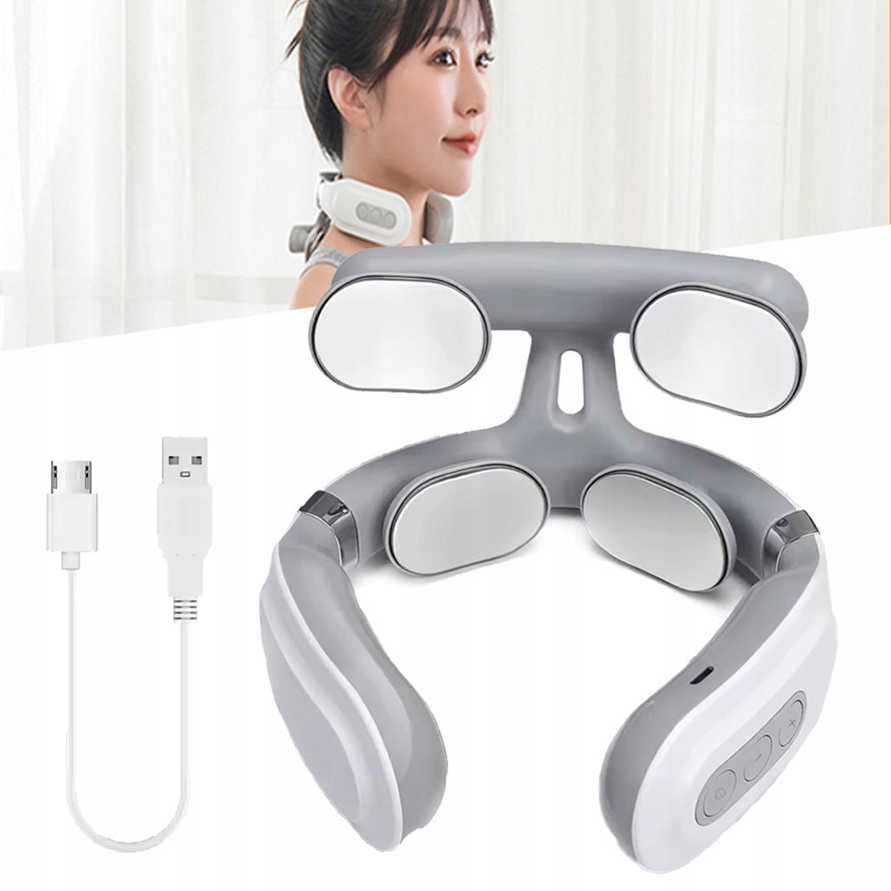 Neck Massager with Heating 16 Levels of Intensity, Electric Massager