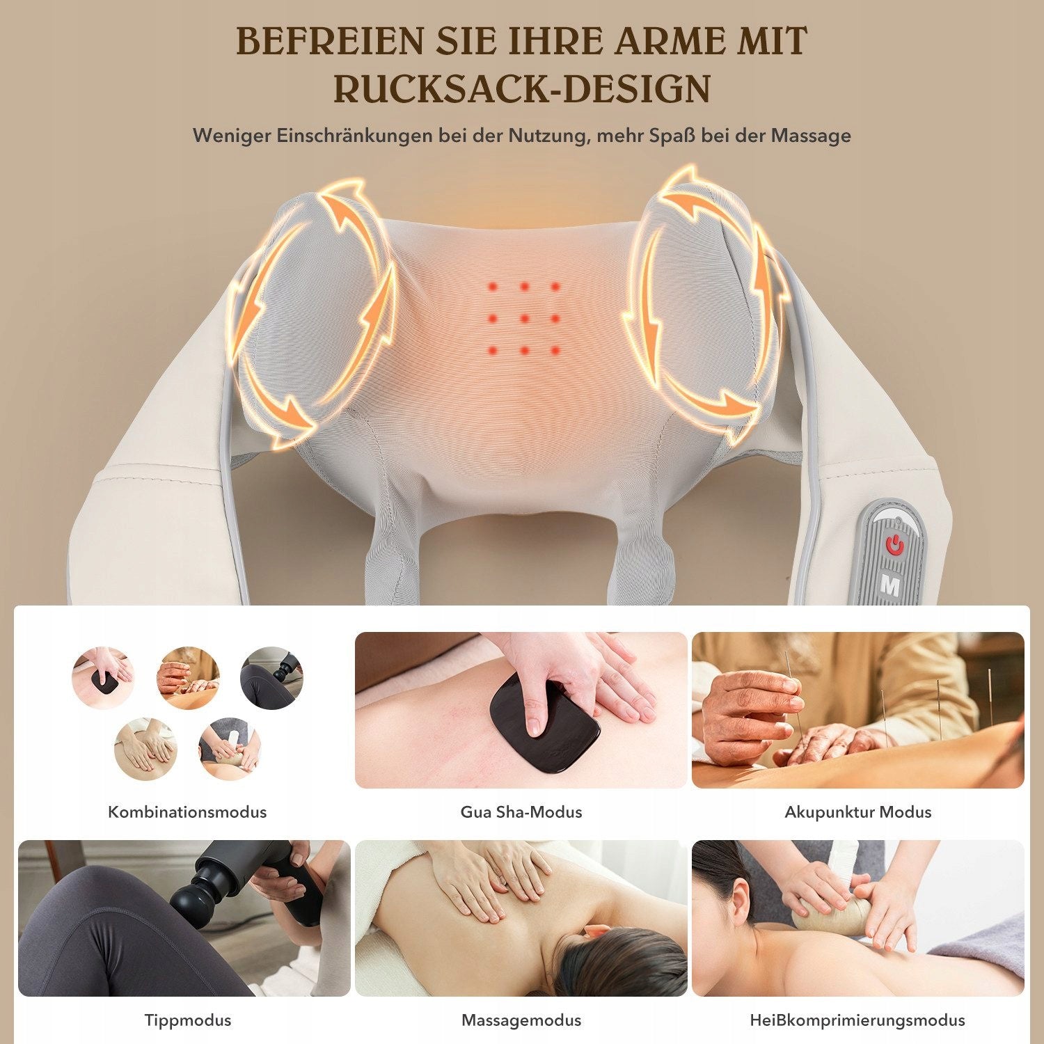 Neck Shoulder Massager, Acupressure Massager, Pain Relief Stress Relax Packaging status original
