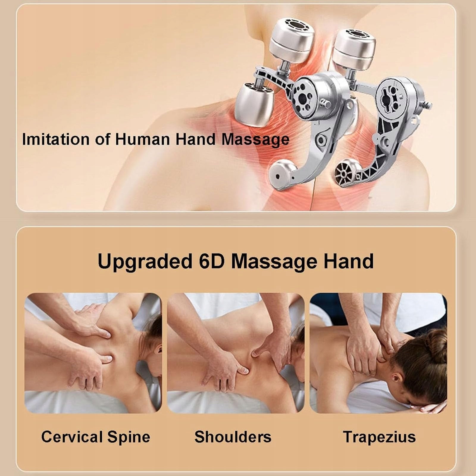 Neck and Shoulder Massager, Cordless with Heat, Shiatsu Massage Device Manufacturer code ony-alg-019