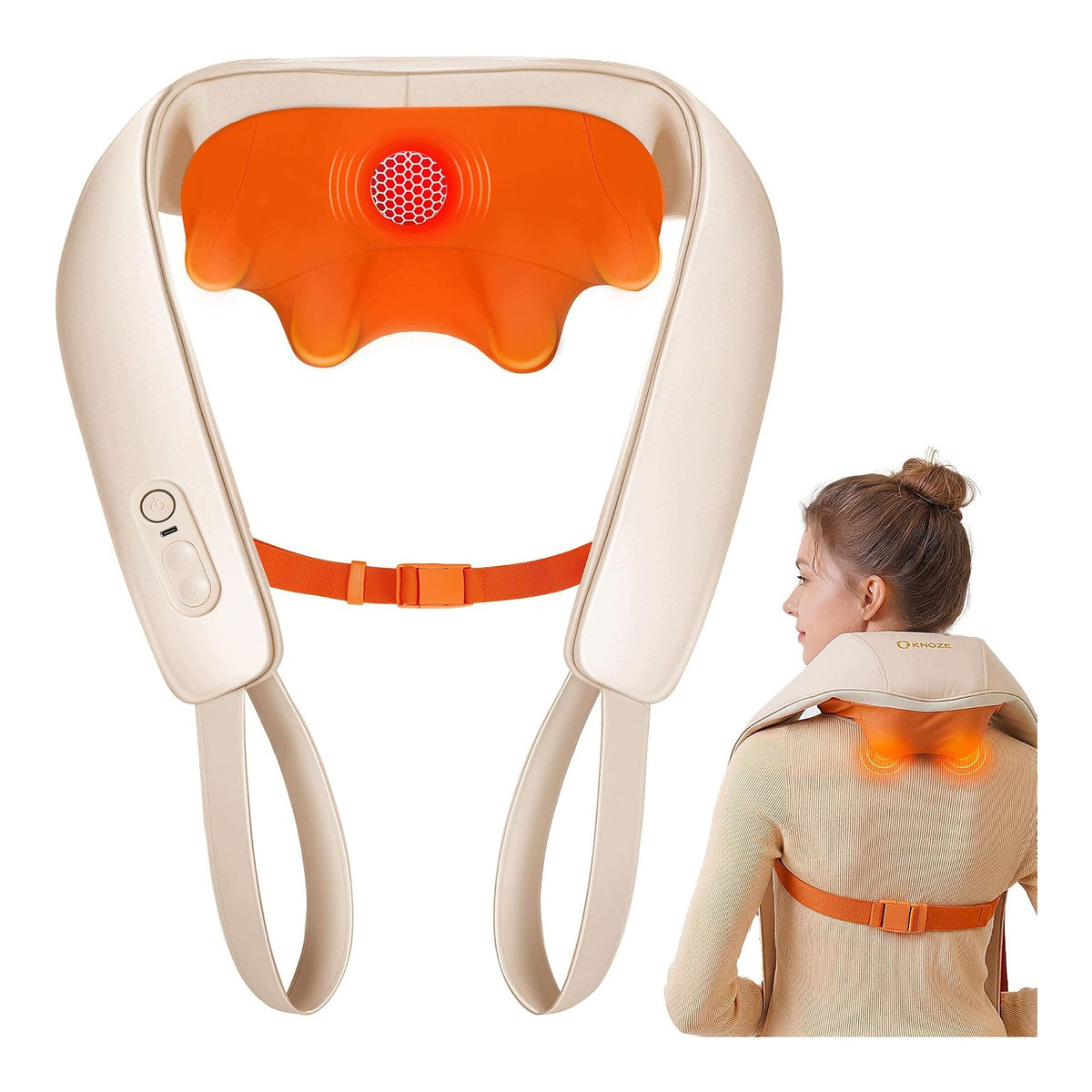 Neck and Shoulder Massager Wireless Shiatsu 4D with Graphene Heating