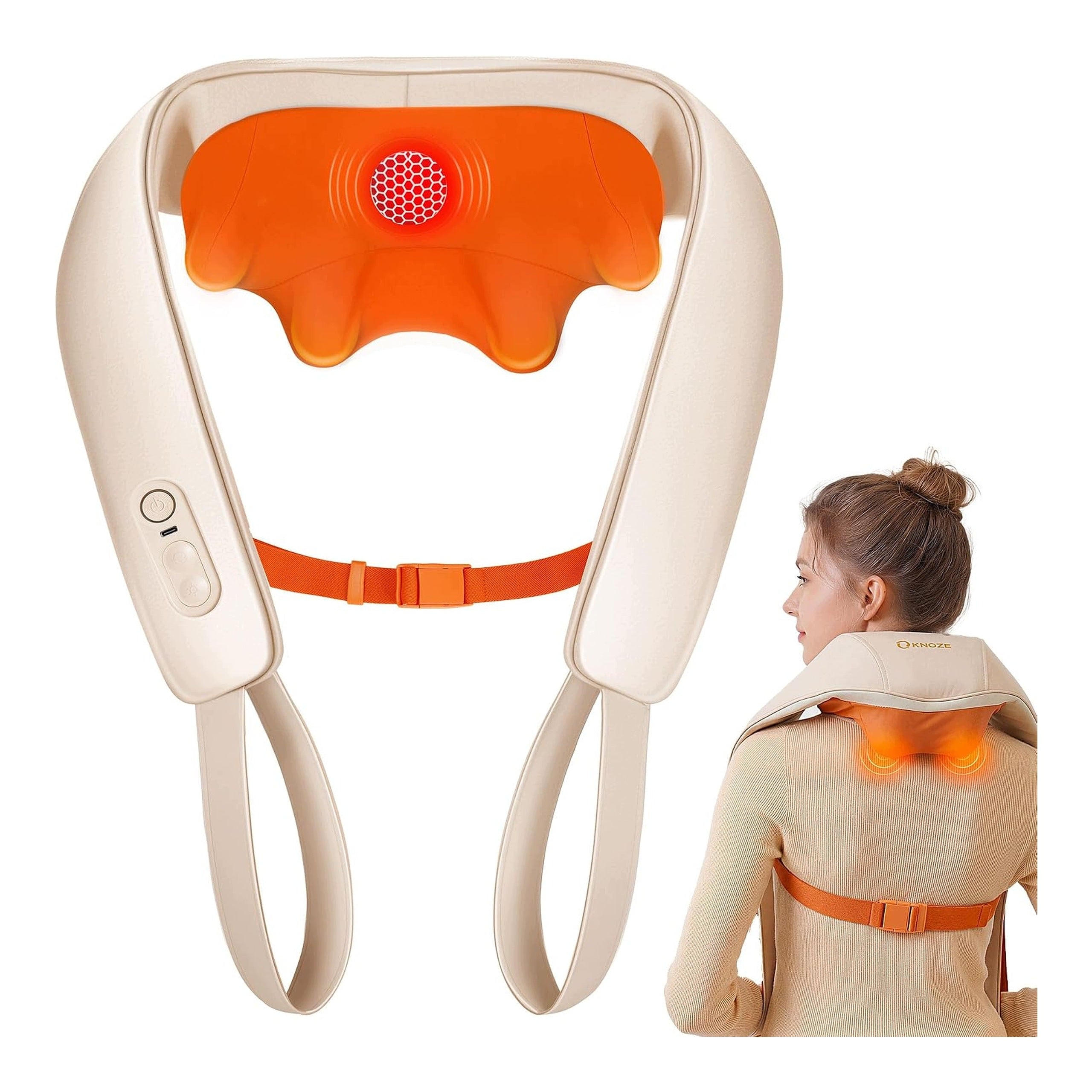 Neck and Shoulder Massager Wireless Shiatsu 4D with Graphene Heating