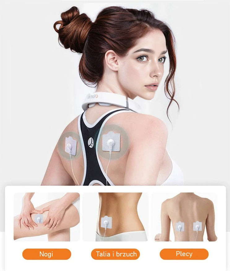 Neck massager infrared heat therapy EMS TENS Pangao PG-2601B18 Manufacturer code PG-2601B18