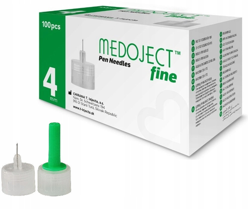 Needles Medoject For ALL Pens 100 pcs 32G 0,23 x 4 mm