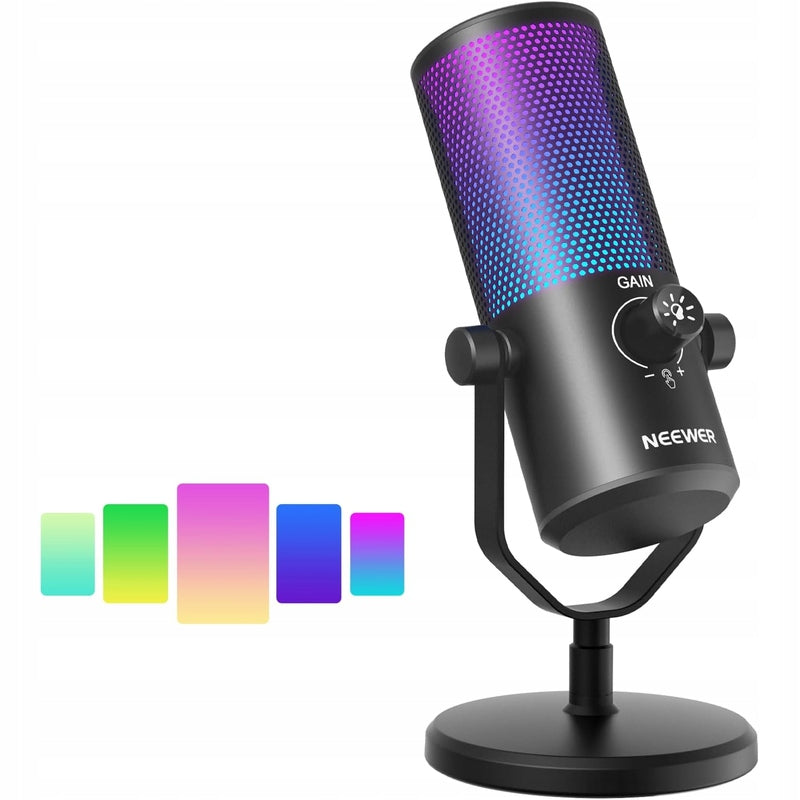 Neewer CM24 RGB backlight, USB gaming microphone