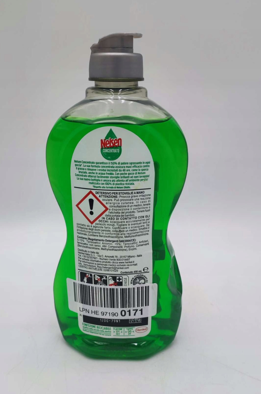 Nelsen Lemon Degreasing Concentrate 450ml Packaging status original