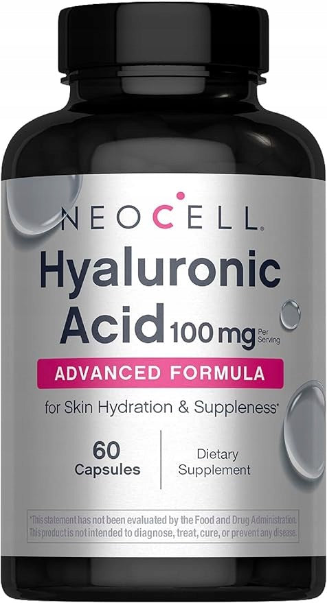 NeoCell Hyaluronic Acid – 100 mg Per Serving, 60 Capsules