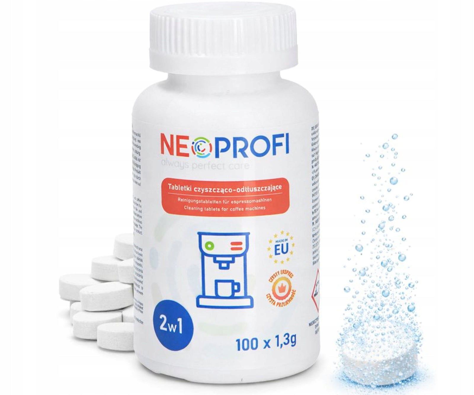 NeoProfi cleaning tablets for coffee machine 100pcs 1,3g universal Manufacturer code KL63196954