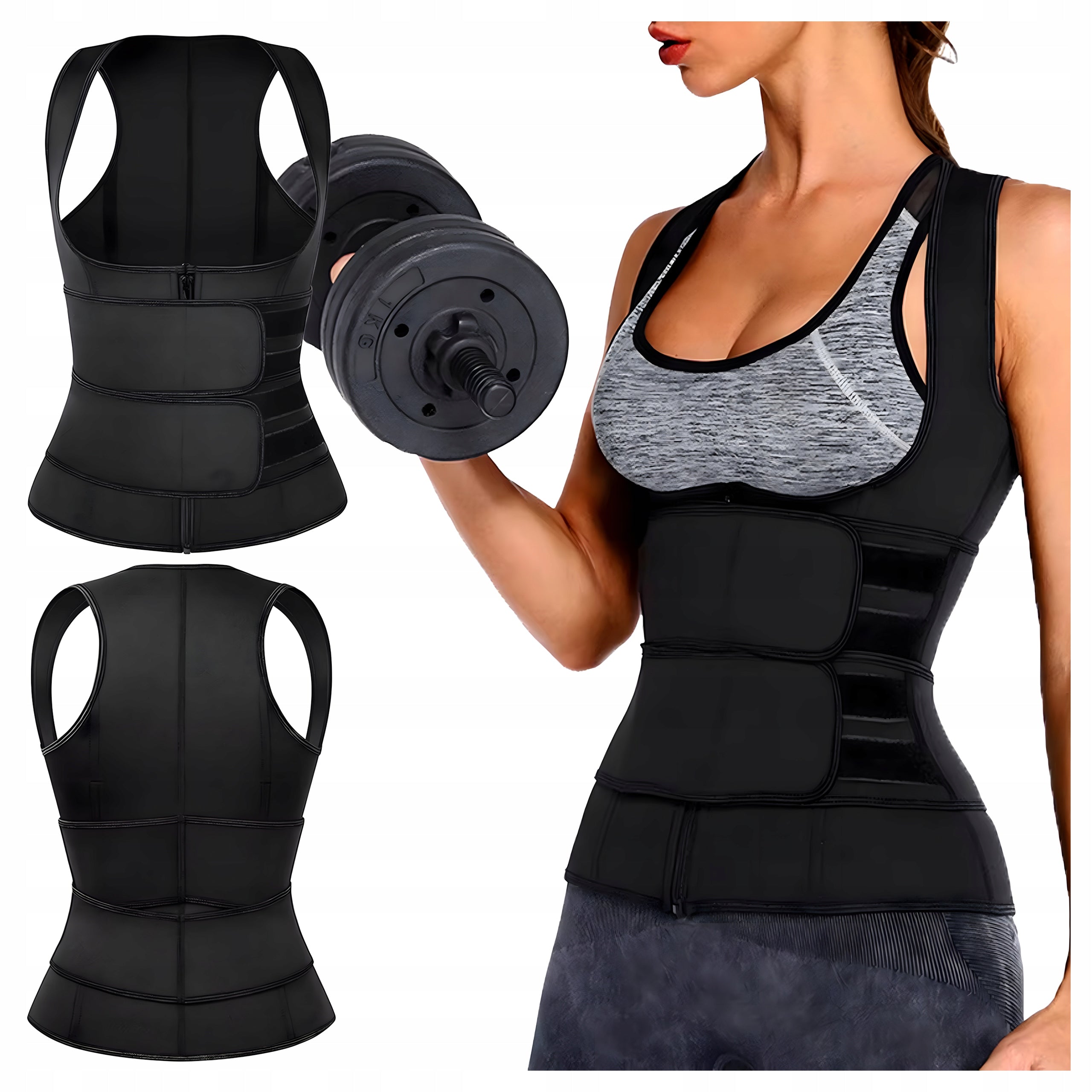 Neoprene Fitness Vest Women Slimming Sports Training L