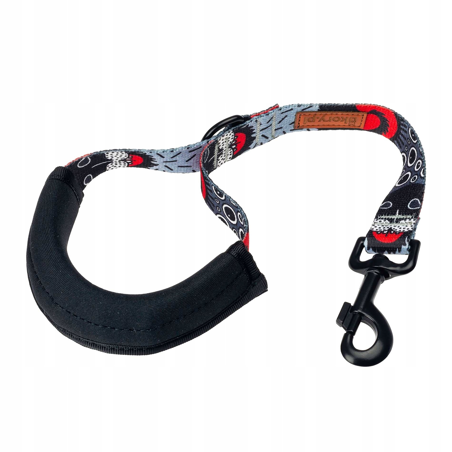 Neoprene HANDLE WITH FOAM for leash overlay black handle 20x8,5cm Ukory Manufacturer code Rączka na smycz 20x8,5cm CZARNA