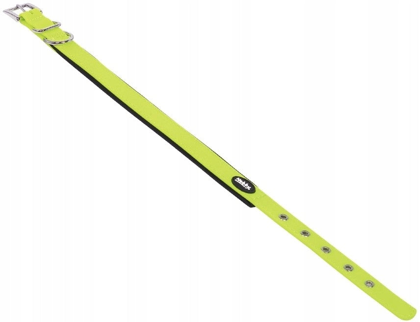 Neoprene Lined Dog Collar - Yellow L Brand Nobby