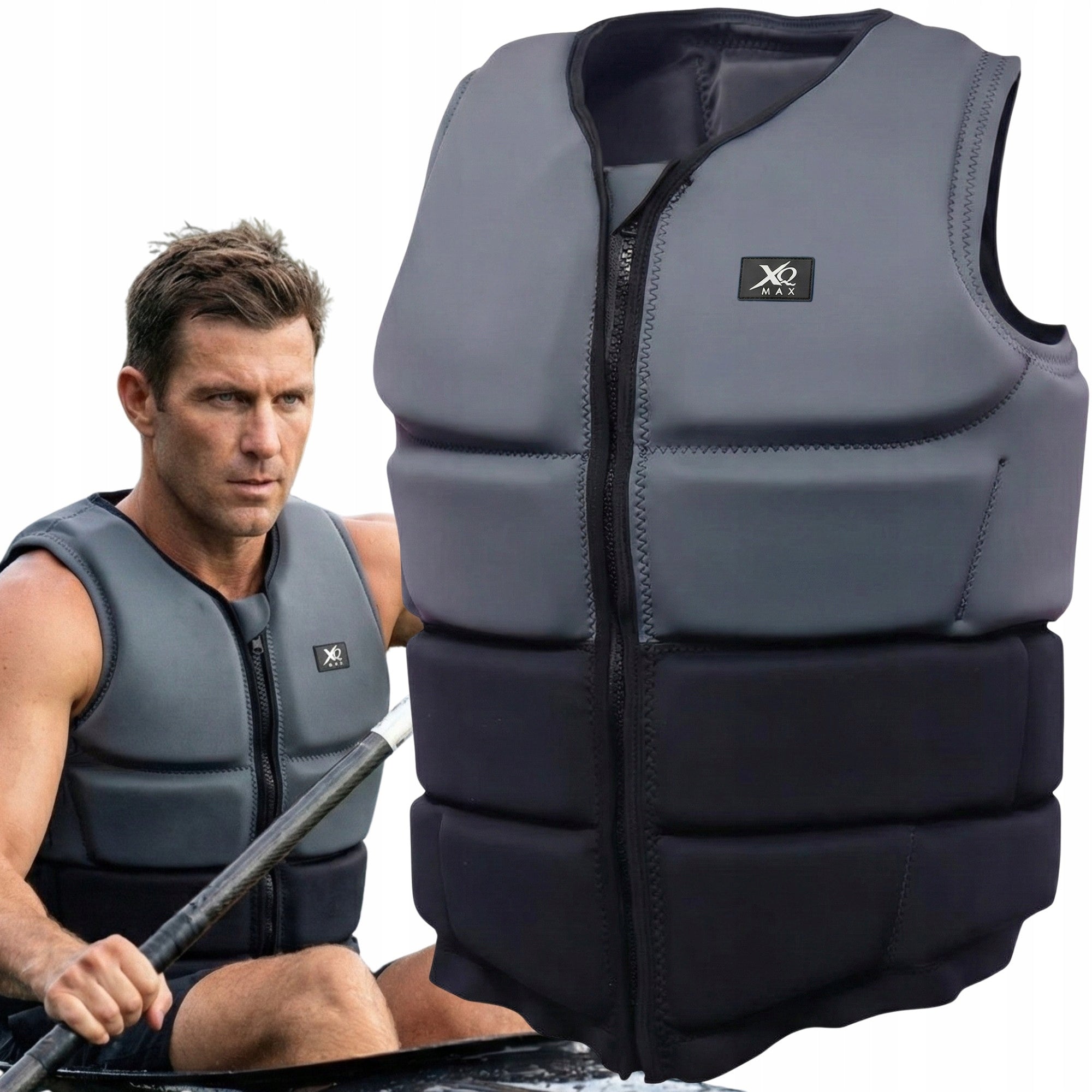 Neoprene Safety Vest Life Vest for KAYAK BOAT SUP KITE XQMAX r.XL