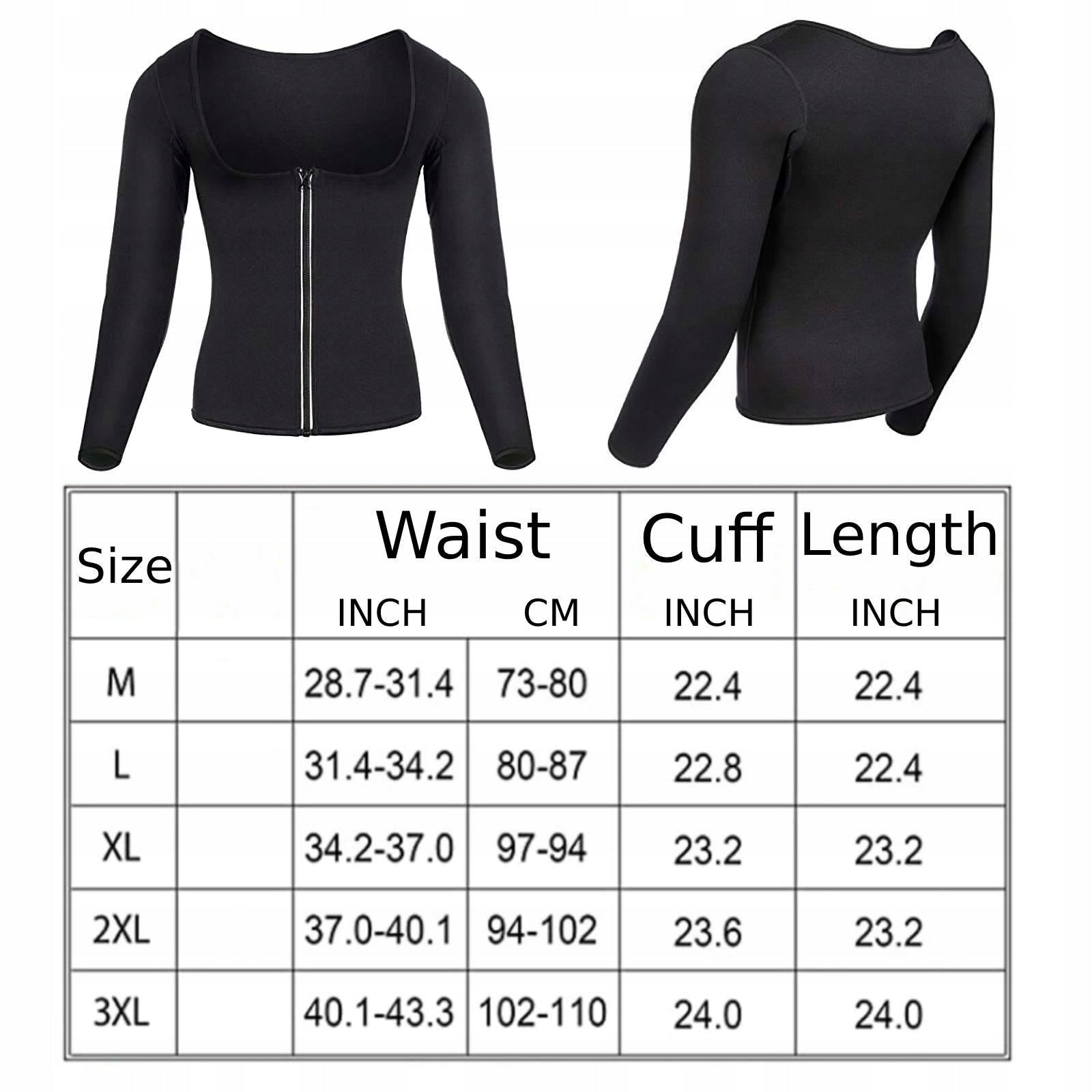 Neoprene Shirt Corset Sauna Suit Jacket Tops XL