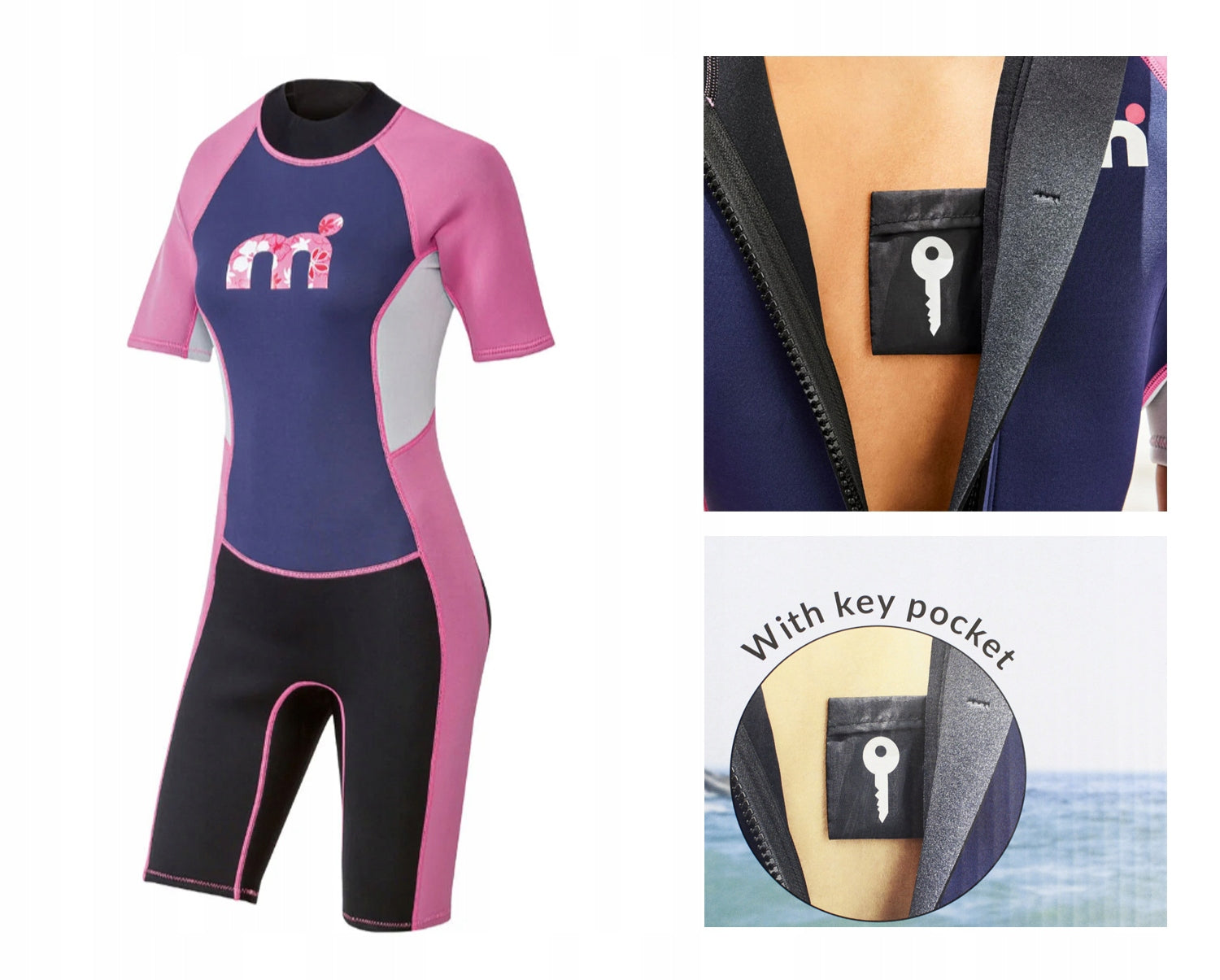Neoprene foam Mistral neoprene FOR SWIMMING POOL short thick 2,5mm POCKET r.M Size M