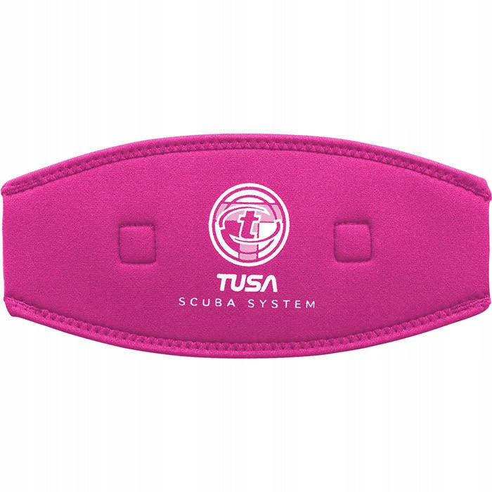 Neoprene overlay Tusa for mask strap pink
