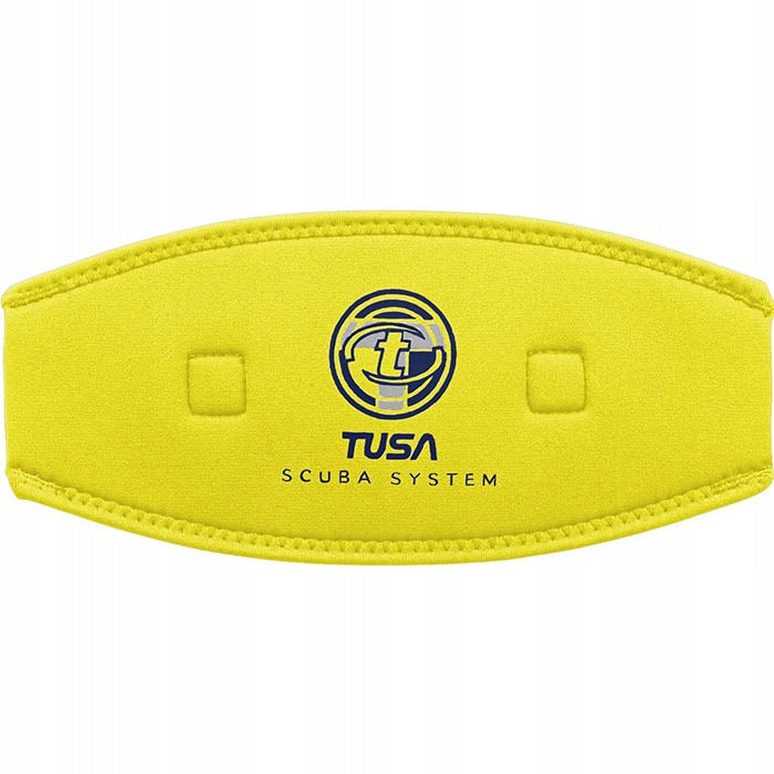 Neoprene overlay Tusa for mask strip yellow