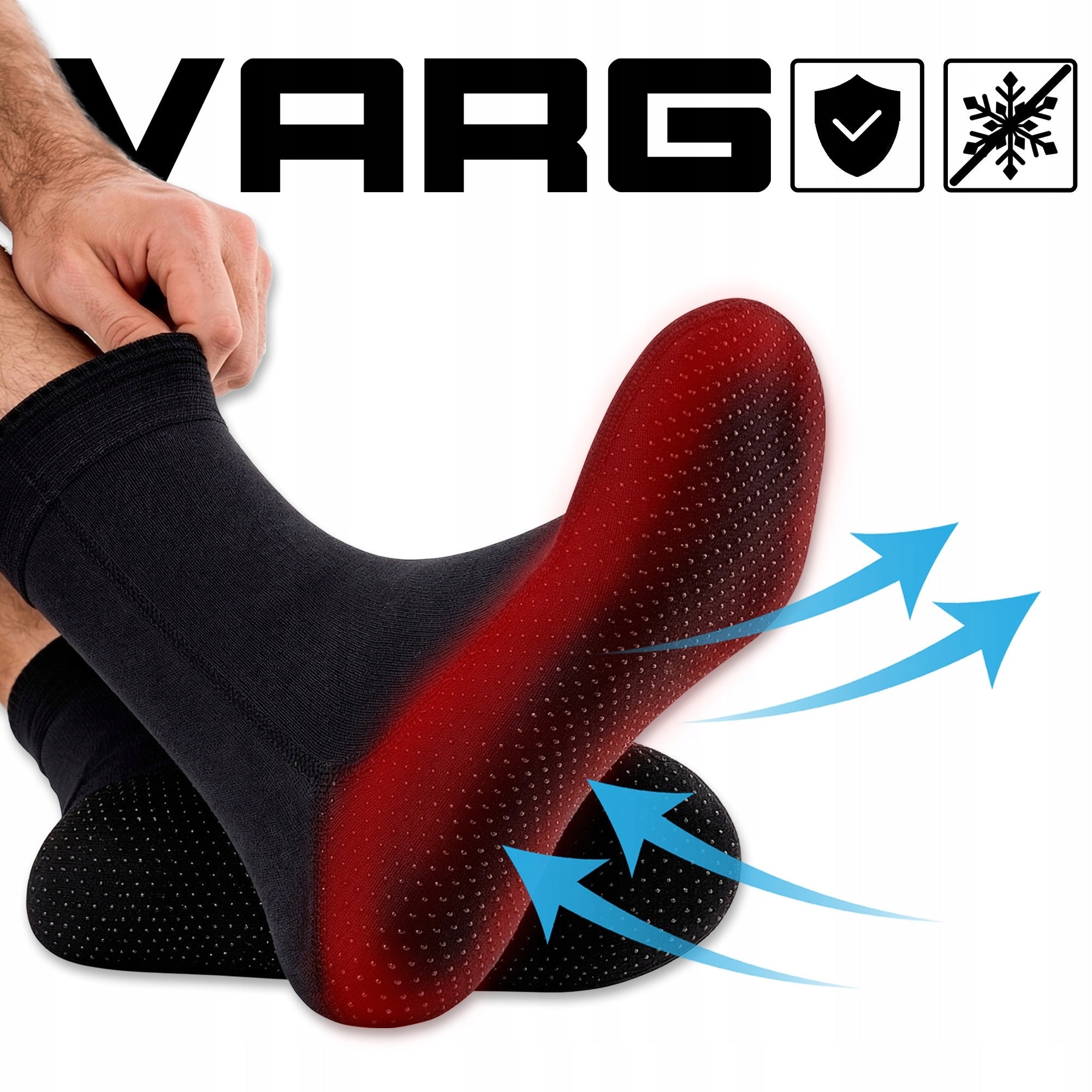 Neoprene socks for water VARG walrus swimming diving Roz L Size L