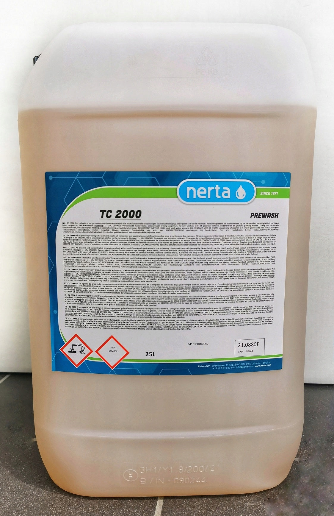 Nerta TC 2000 20l active foam for car Manufacturer's catalog number 025-TR2000-01